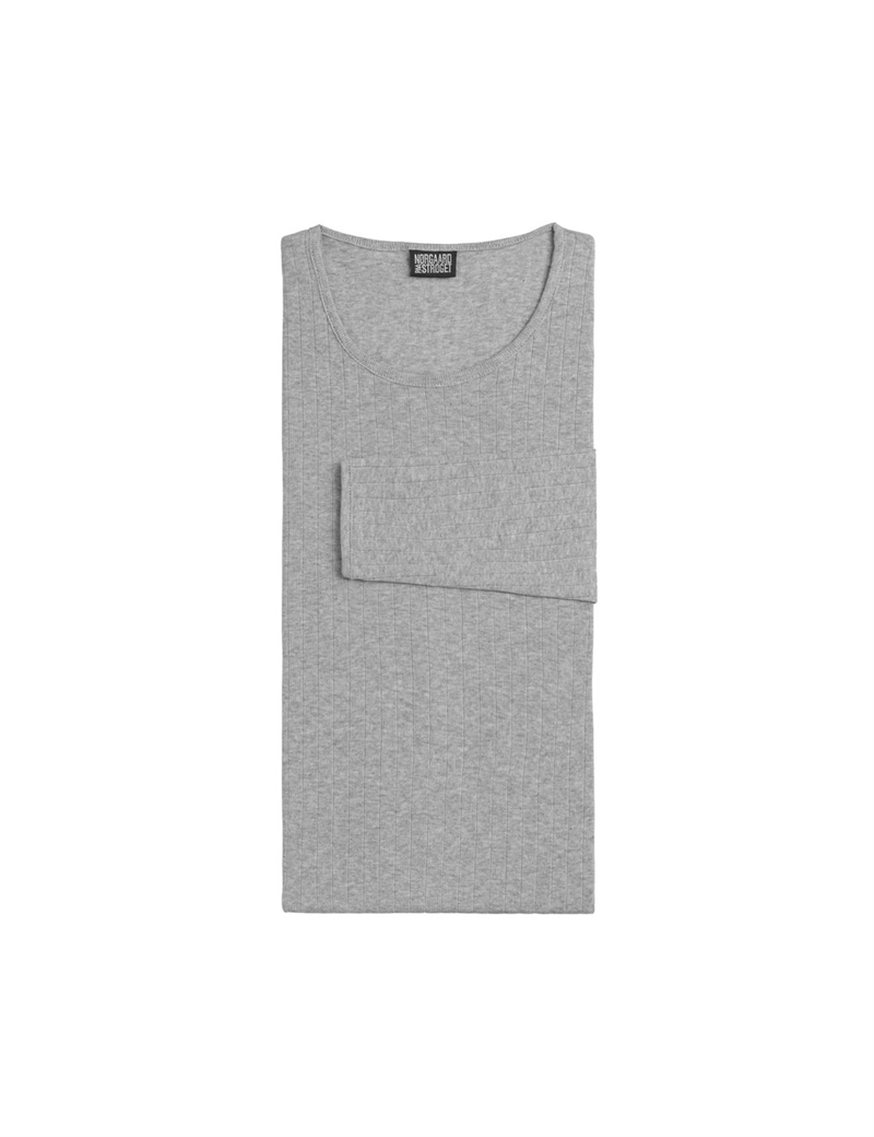 NØRGAARD PAA STRØGET 101 LS TEE ONE SIZE LJUSGRÅ MELANGE