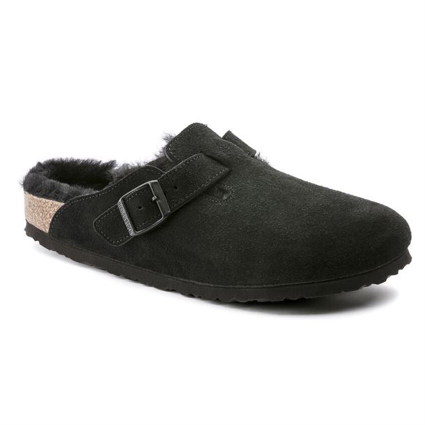 BIRKENSTOCK BOSTON PÄLS SMAL SVART