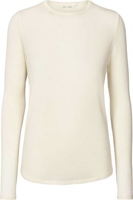 GAI+LISVA THYRA L/S ULLTOPP OFF WHITE