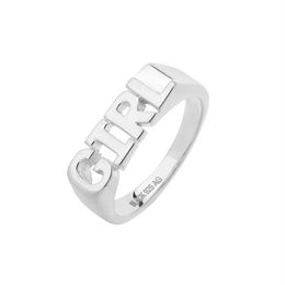 MARIA BLACK GIRL RING SILVER	