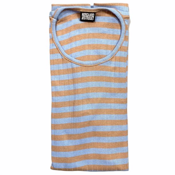 NØRGAARD PAA STRØGET 101 LS TEE ONE SIZE BRUNN/LJUSBLÅ