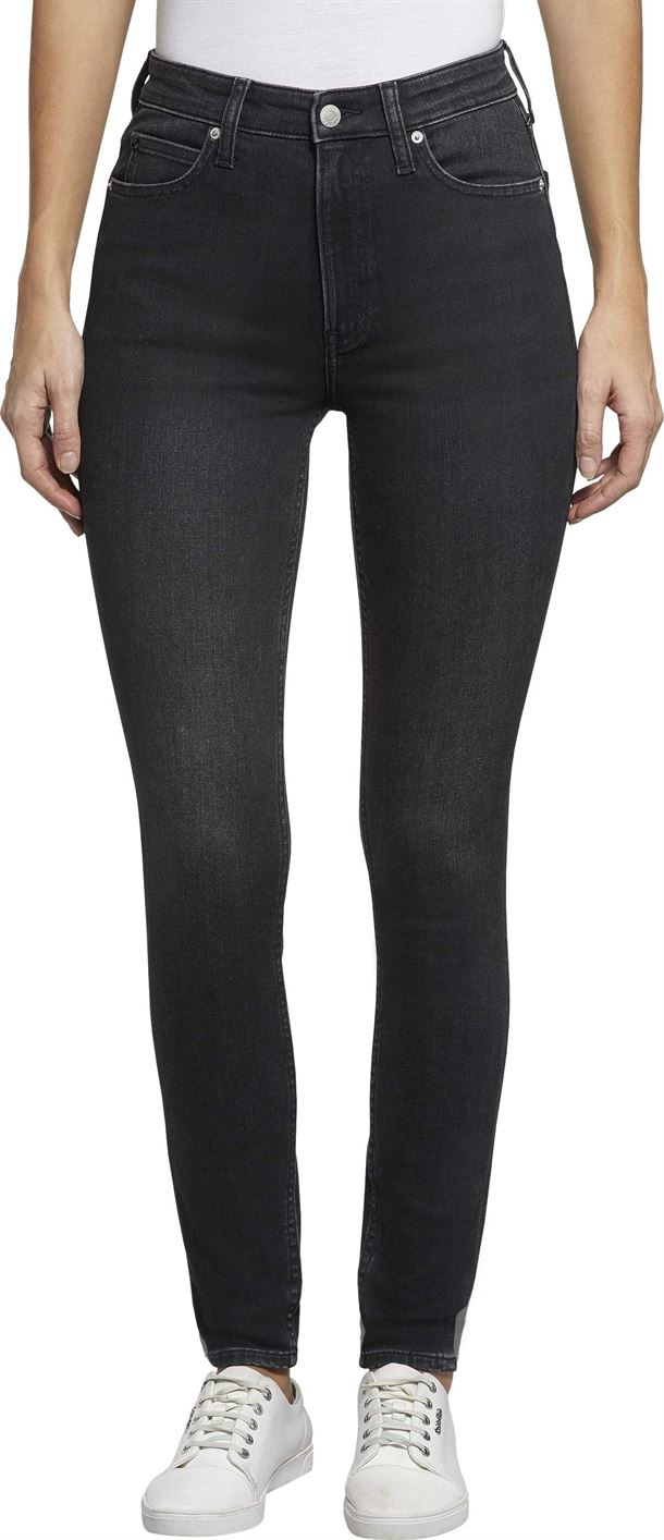 CALVIN KLEIN JEANS HIGH RISE SKINNY CKJ 010 STONE BLACK