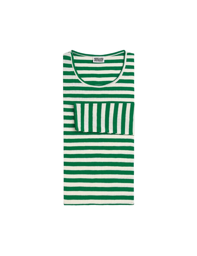 NØRGAARD PAA STRØGET LS JOHN DRESS GREEN/ECRU
