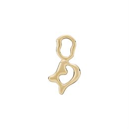 MARIA BLACK BOKSTAV CHARM D GULDPLATERAD