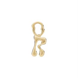 MARIA BLACK BOKSTAV CHARM R GULDPLATERAD