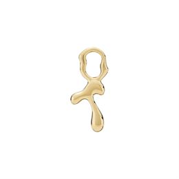 MARIA BLACK BOKSTAV CHARM T GULDPLATERAD