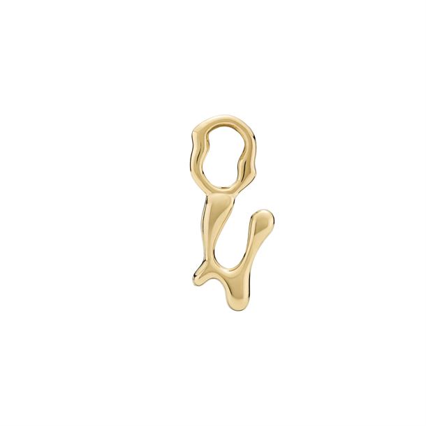 MARIA BLACK FLYTANDE BOKSTAV CHARM U GULDPLATED