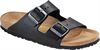 BIRKENSTOCK ARIZONA SANDAL OLJAT SVART LÄDER SMAL FIT